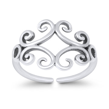 Silver Toe Ring Fashion Jewelry 925 Sterling Silver (10mm)